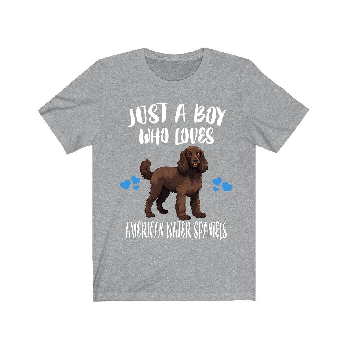 Just A Boy Who Loves American Water Spaniels Shirt, Dog Lover Shirt, American Water Spaniel Dog, Animal Toddler Infant Kids Gift T-Shirt Image 1