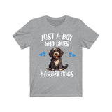 Just A Boy Who Loves Barbets Shirt, Dog Lover Shirt, Barbet Dog, Animal Toddler Infant Kids Gift T-Shirt Image 1