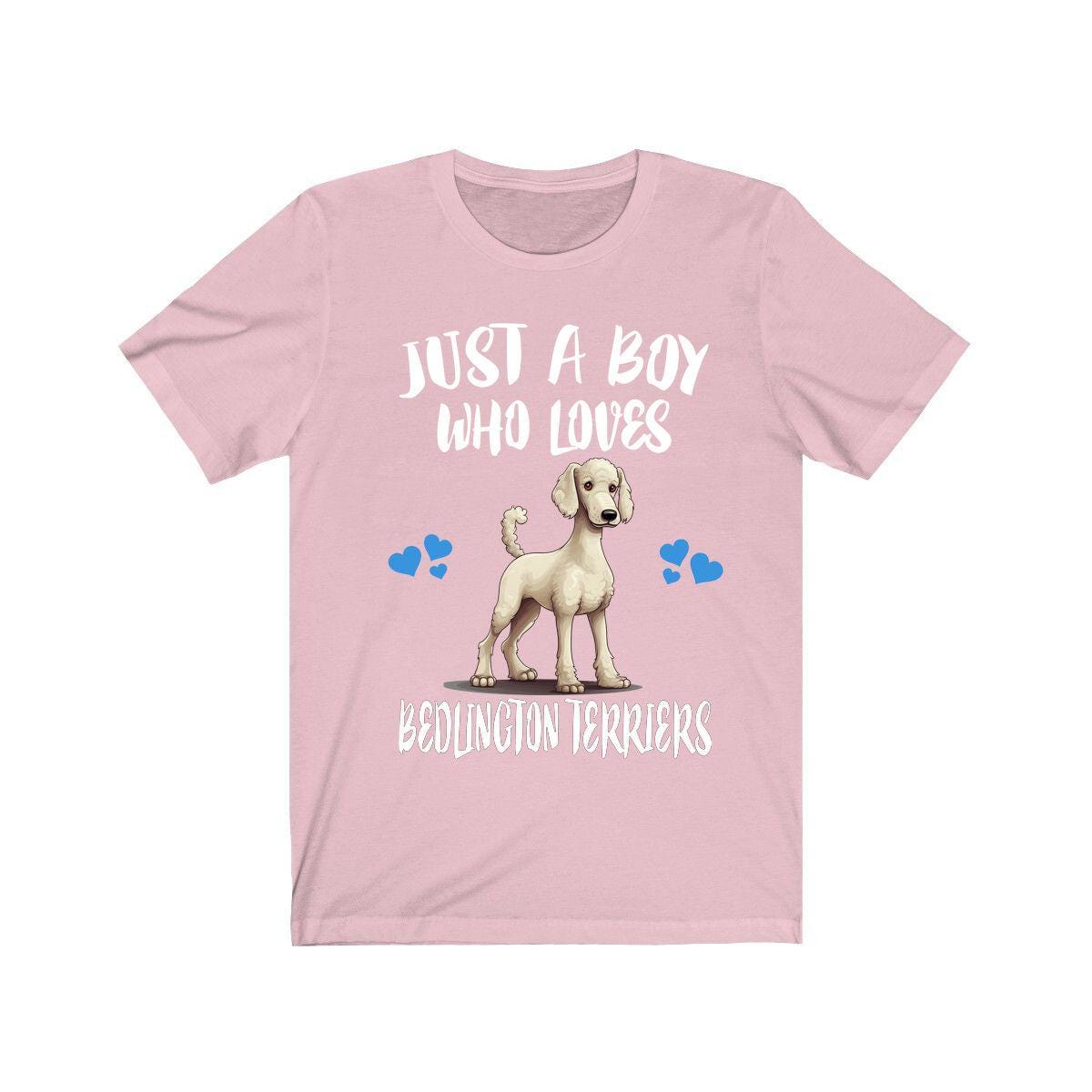 Just a boy who loves Bedlington terriers lamb-like English terrier tee