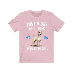 Just a boy who loves Bedlington terriers lamb-like English terrier tee