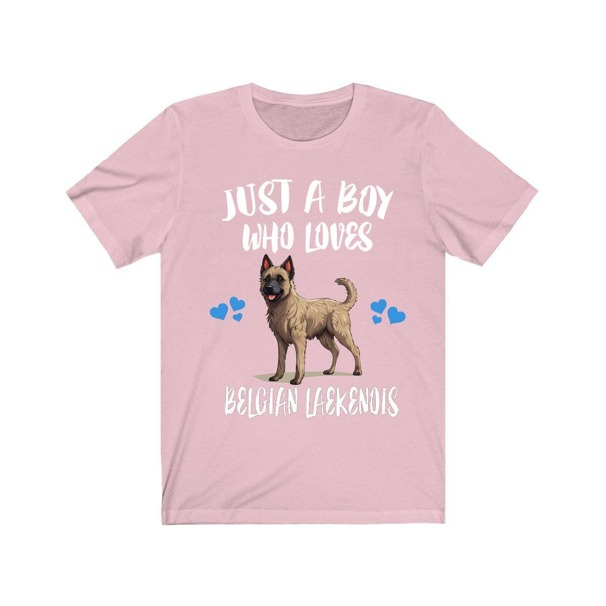 Just a boy who loves Belgian Laekenois rare shepherd dog tee