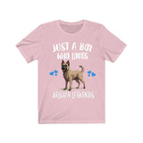 Just A Boy Who Loves Belgian Laekenois Shirt, Dog Lover Shirt, Belgian Laekenois Dog, Animal Toddler Infant Kids Gift T-Shirt Image 4
