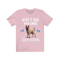 Just a boy who loves Belgian Laekenois rare shepherd dog tee