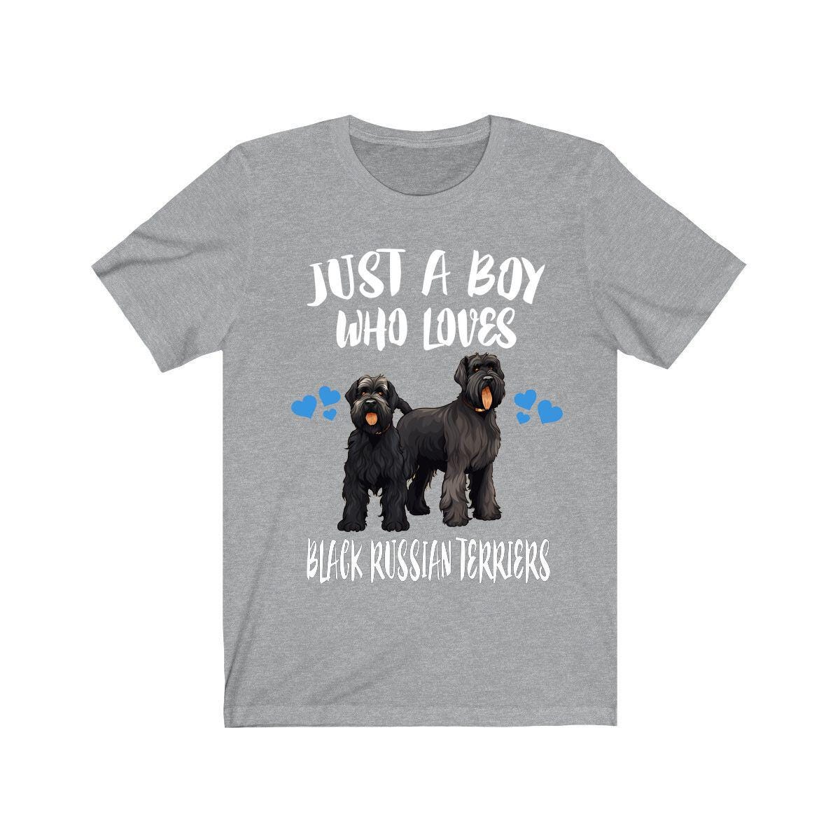 Just A Boy Who Loves Black Russian Terriers Shirt, Dog Lover Shirt, Black Russian Terrier Dog, Animal Toddler Infant Kids Gift T-Shirt Image 1
