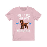 Just A Boy Who Loves Field Spaniels Shirt, Dog Lover Shirt, Field Spaniel Dog, Animal Toddler Infant Kids Gift T-Shirt Image 4