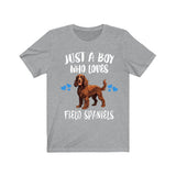 Just A Boy Who Loves Field Spaniels Shirt, Dog Lover Shirt, Field Spaniel Dog, Animal Toddler Infant Kids Gift T-Shirt Image 3