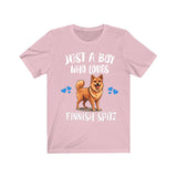 Just A Boy Who Loves Finnish Spitz Shirt, Dog Lover Shirt, Finnish Spitz Dog, Animal Toddler Infant Kids Gift T-Shirt Image 4