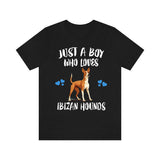 Just A Boy Who Loves Ibizan Hounds Shirt, Dog Lover Shirt, Ibizan Hound Dog, Animal Toddler Infant Kids Gift T-Shirt Image 1
