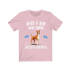 Just a boy who loves Ibizan hounds Mediterranean ancient sighthound tee
