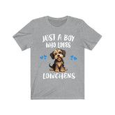 Just A Boy Who Loves Lowchens Dogs Shirt, Dog Lover Shirt, Lowchen Dog, Animal Toddler Infant Kids Gift T-Shirt Image 1