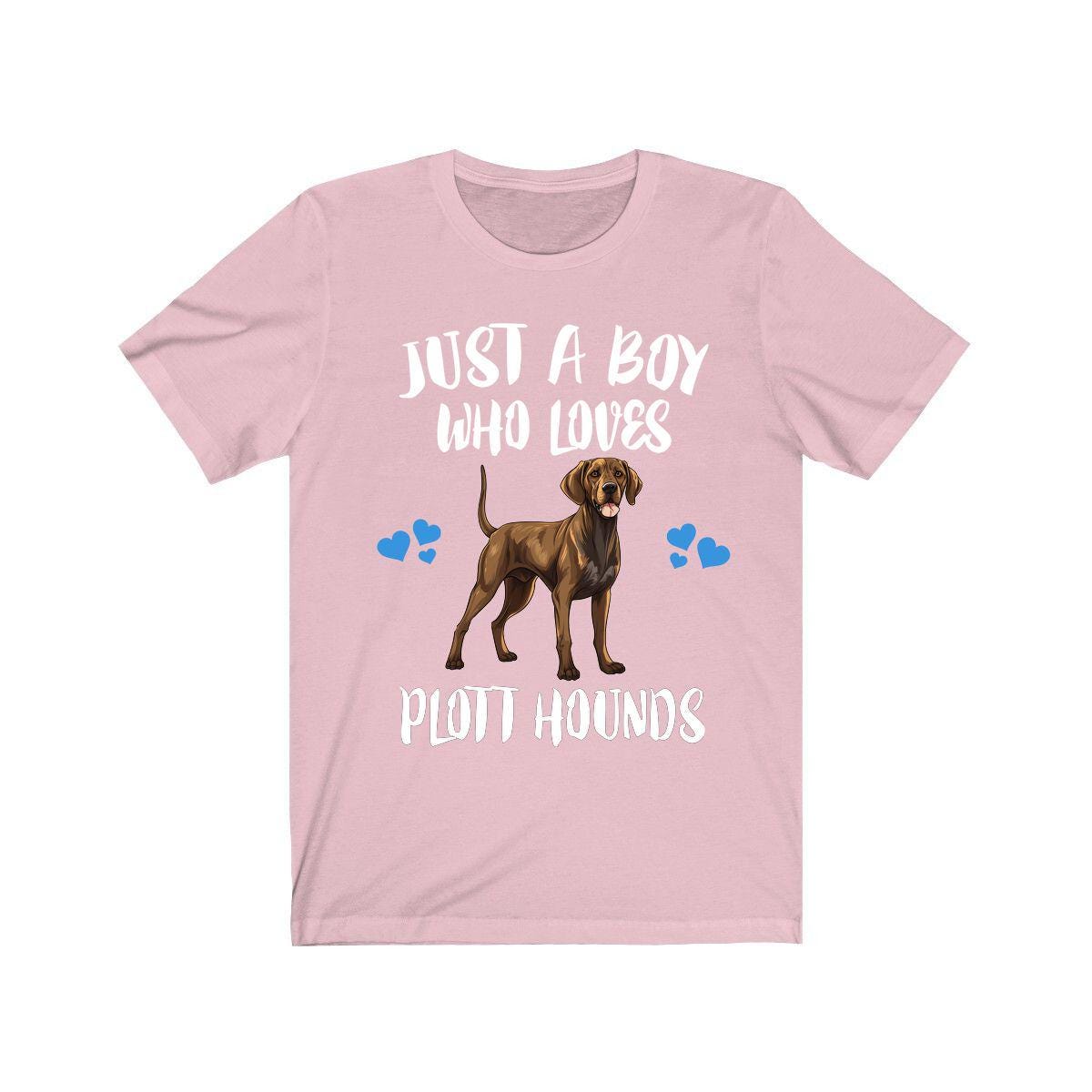Just A Boy Who Loves Plott Hounds Dogs Shirt - Plott Hound print design