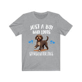 Just A Boy Who Loves Spanish Water Dogs Shirt, Dog Lover Shirt, Spanish Water Dog, Animal Toddler Infant Kids Gift T-Shirt Image 1