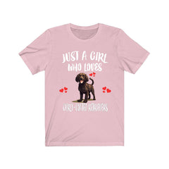 Curly Coated Retriever T-Shirt for Girls - curly coated retriever print design