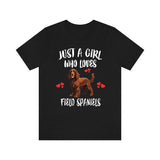 Just A Girl Who Loves Field Spaniels Shirt, Dog Lover Shirt, Field Spaniel Dog, Animal Toddler Infant Kids Gift T-Shirt Image 2