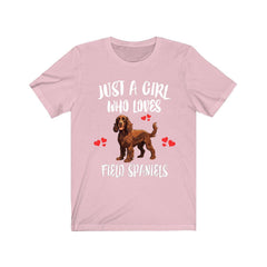 Field Spaniel T-Shirt for Girls - field spaniel print design