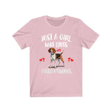 Just A Girl Who Loves American Foxhounds Shirt, Dog Lover Shirt, American Foxhound Dog, Animal Toddler Infant Kids Gift T-Shirt Image 4