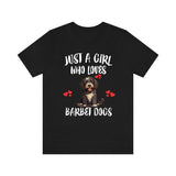 Just A Girl Who Loves Barbets Shirt, Dog Lover Shirt, Barbet Dog, Animal Toddler Infant Kids Gift T-Shirt Image 2