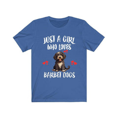 Barbet Dog T-Shirt for Girls - barbet dog print design
