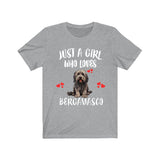 Just A Girl Who Loves Bergamasco Shirt, Dog Lover Shirt, Bergamasco Dog, Animal Toddler Infant Kids Gift T-Shirt Image 3