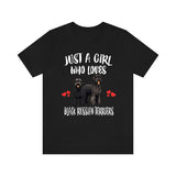Just A Girl Who Loves Black Russian Terriers Shirt, Dog Lover Shirt, Black Russian Terrier Dog, Animal Toddler Infant Kids Gift T-Shirt Image 2