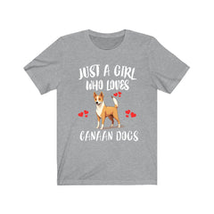 Canaan Dog T-Shirt for Girls - canaan dog print design