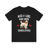 Just A Girl Who Loves Clumber Spaniels Shirt, Dog Lover Shirt, Clumber Spaniel Dog, Animal Toddler Infant Kids Gift T-Shirt Image 1