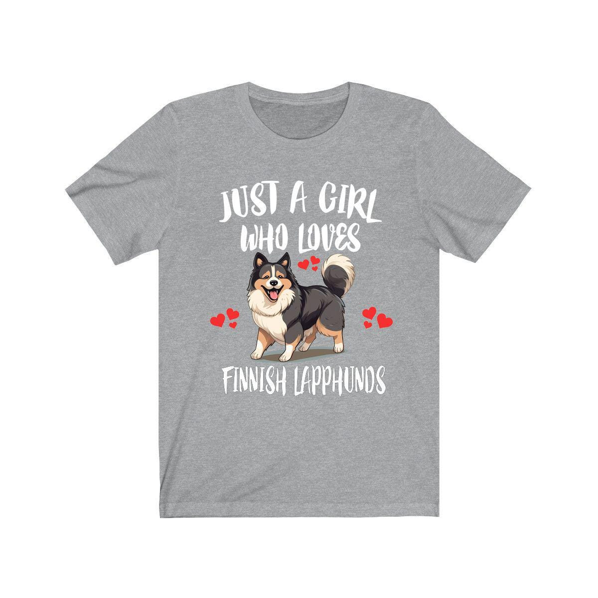 Finnish Lapphund T-Shirt for Girls - finnish lapphund print design