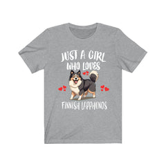 Finnish Lapphund T-Shirt for Girls - finnish lapphund print design