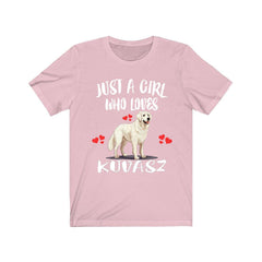 Just A Girl Who Loves Kuvasz Dogs Shirt - kuvasz print design