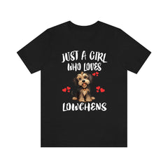 Just A Girl Who Loves Lowchen Dogs Shirt - lowchen dog print design