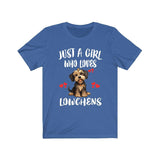 Just A Girl Who Loves Lowchens Dogs Shirt, Dog Lover Shirt, Lowchen Dog, Animal Toddler Infant Kids Gift T-Shirt Image 3
