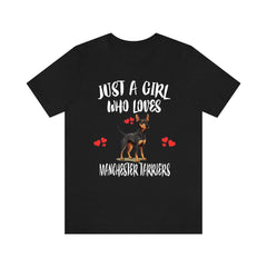 Just A Girl Who Loves Manchester Terriers Shirt - manchester terrier print design