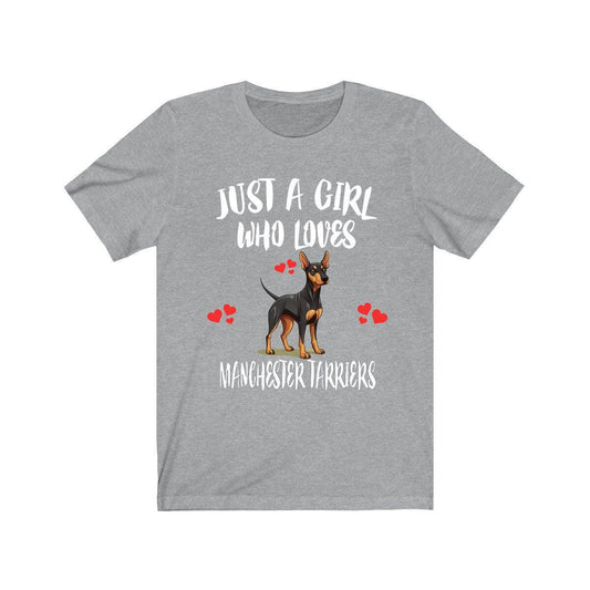 Just A Girl Who Loves Manchester Terriers Shirt - manchester terrier print design