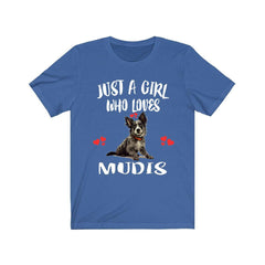 Just A Girl Who Loves Mudi Dogs Shirt - mudi dog print design
