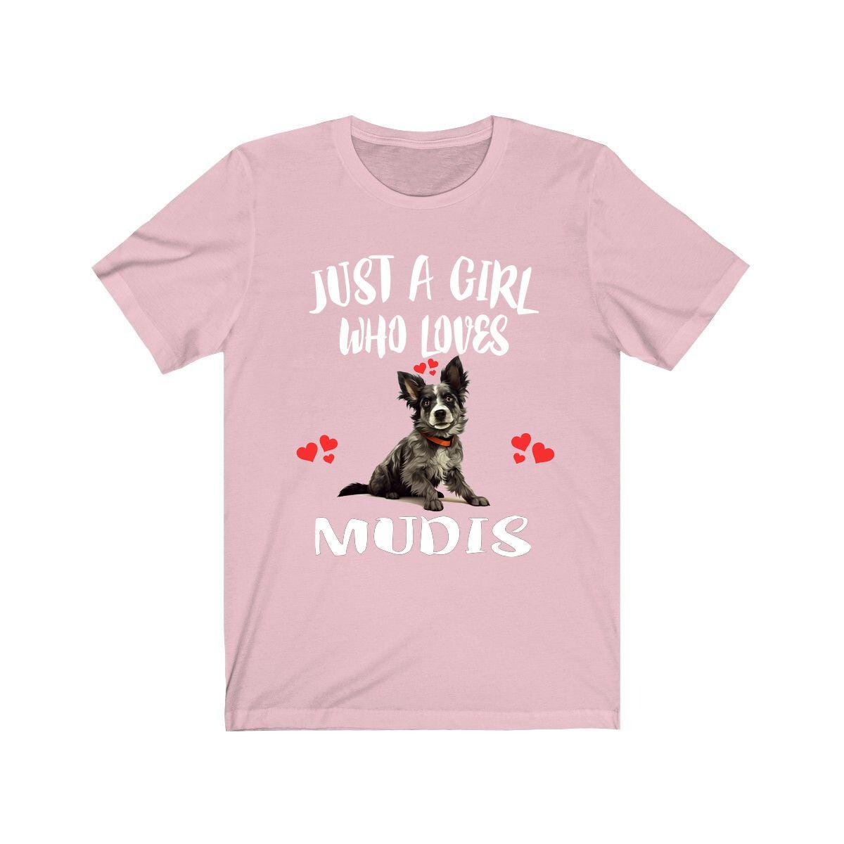 Just A Girl Who Loves Mudi Dogs Shirt - mudi dog print design