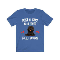 Just A Girl Who Loves Puli Dogs Shirt - puli dog print design