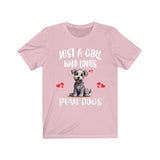 Just A Girl Who Loves Pumi Dogs Shirt, Dog Lover Shirt, Pumi Dog, Animal Toddler Infant Kids Gift T-Shirt Image 4
