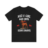 Just A Girl Who Loves Redbone Coonhounds Dogs Shirt, Dog Lover Shirt, Redbone Coonhound Dog, Animal Toddler Infant Kids Gift T-Shirt Image 2