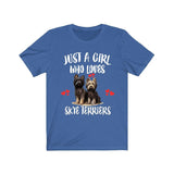 Just A Girl Who Loves Skye Terriers Dogs Shirt, Dog Lover Shirt, Skye Terrier Dog, Animal Toddler Infant Kids Gift T-Shirt Image 3