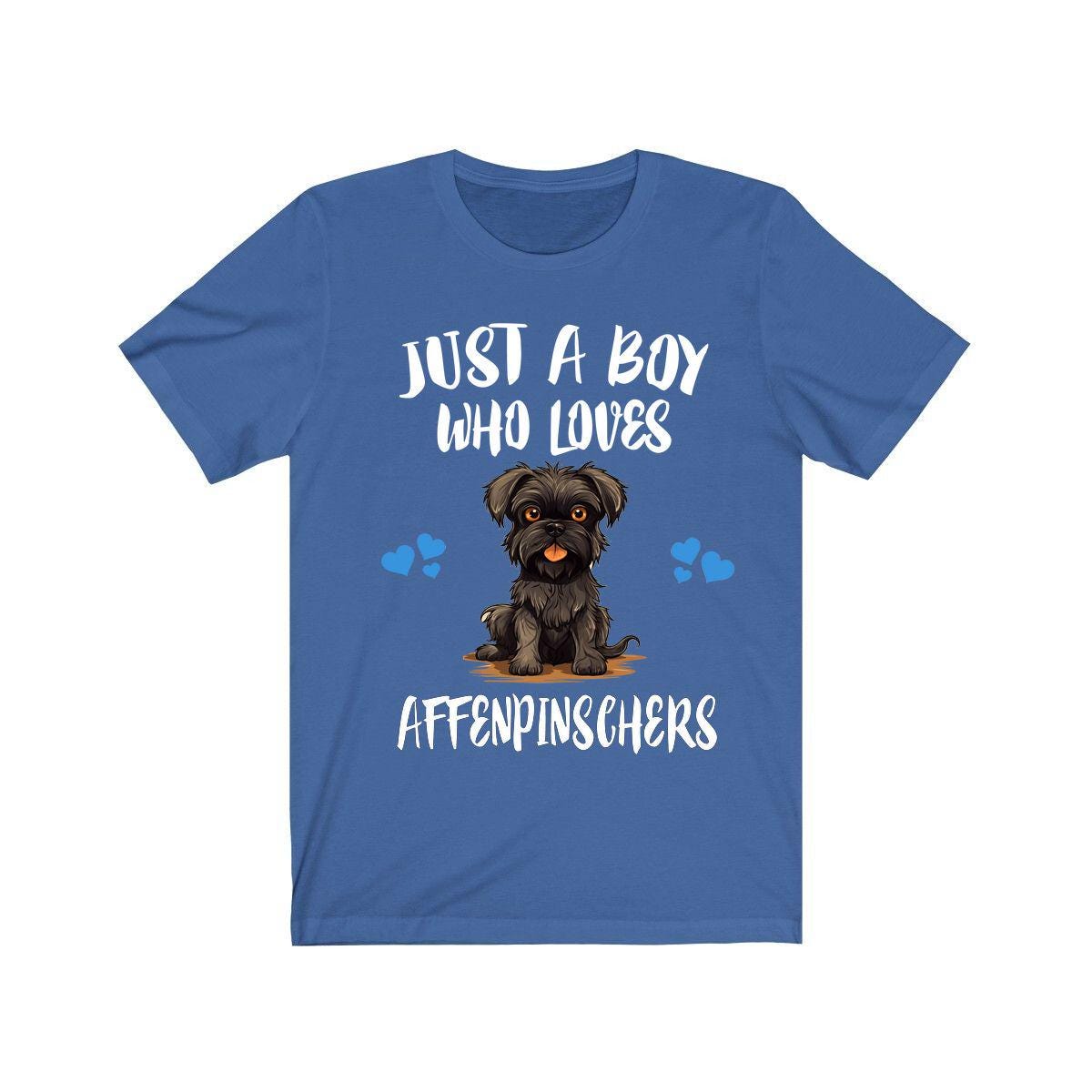 Just a boy who loves affenpinschers monkey-faced toy dog breed tee