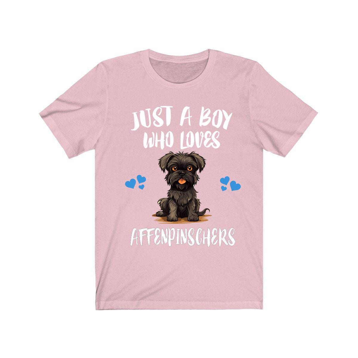 Just a boy who loves affenpinschers monkey-faced toy dog breed tee