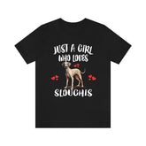 Just A Girl Who Loves Sloughis Dogs Shirt, Dog Lover Shirt, Sloughi Dog, Animal Toddler Infant Kids Gift T-Shirt Image 1