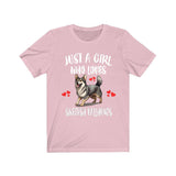 Just A Girl Who Loves Swedish Vallhunds Dogs Shirt, Dog Lover Shirt, Swedish Vallhund Dog, Animal Toddler Infant Kids Gift T-Shirt Image 4