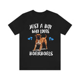 Just A Boy Who Loves Boerboels Shirt, Dog Lover Shirt, Boerboel Dog, Animal Toddler Infant Kids Gift T-Shirt Image 1