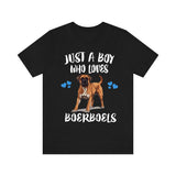 Just A Boy Who Loves Boerboels Shirt, Dog Lover Shirt, Boerboel Dog, Animal Toddler Infant Kids Gift T-Shirt Image 1