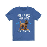 Just A Boy Who Loves Briards Shirt, Dog Lover Shirt, Briard Dog, Animal Toddler Infant Kids Gift T-Shirt Image 1