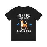 Just A Boy Who Loves Canaan Dogs Shirt, Dog Lover Shirt, Canaan Dog, Animal Toddler Infant Kids Gift T-Shirt Image 1
