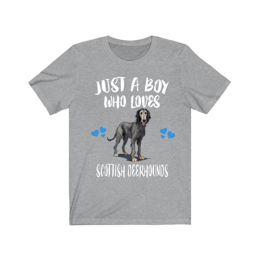 Just a boy who loves deerhounds Scottish royal sighthound dog tee