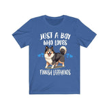 Just A Boy Who Loves Finnish Lapphunds Shirt, Dog Lover Shirt, Finnish Lapphund Dog, Animal Toddler Infant Kids Gift T-Shirt Image 2