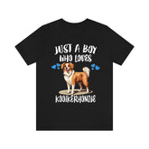 Just A Boy Who Loves Kooikerhondje Dogs Shirt, Dog Lover Shirt, Kooikerhondje Dog, Animal Toddler Infant Kids Gift T-Shirt Image 1